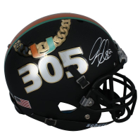 Greg Olsen Signed Miami Hurricanes Full-Size Helmet (Fanatics) at PristineAuction.com
