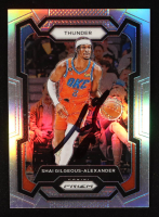 Shai Gilgeous-Alexander Signed 2023-24 Panini Prizm Prizms Silver #85 (PSA) at PristineAuction.com