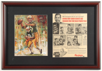 Bart Starr Signed Packers Custom Framed Art Print Display With Vintage MacGregor Original 1965 Bart Starr Advertisement (JSA) at PristineAuction.com