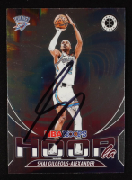 Shai Gilgeous-Alexander Signed 2023-24 Hoops Premium Stock Hoopla #4 (PSA) at PristineAuction.com