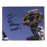 Tim Blaney Signed "Short Circuit" 8x10 Photo Inscribed "Number 5" & "Need Input!" (JSA) at PristineAuction.com