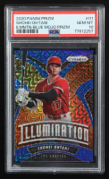 Shohei Ohtani 2020 Panini Prizm Illumination Prizm Blue Mojo #11 #141/175 (PSA 10) at PristineAuction.com