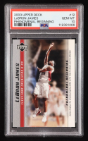 LeBron James 2003-04 Upper Deck Phenomenal Beginning LeBron James #12 RC (PSA 10) at PristineAuction.com