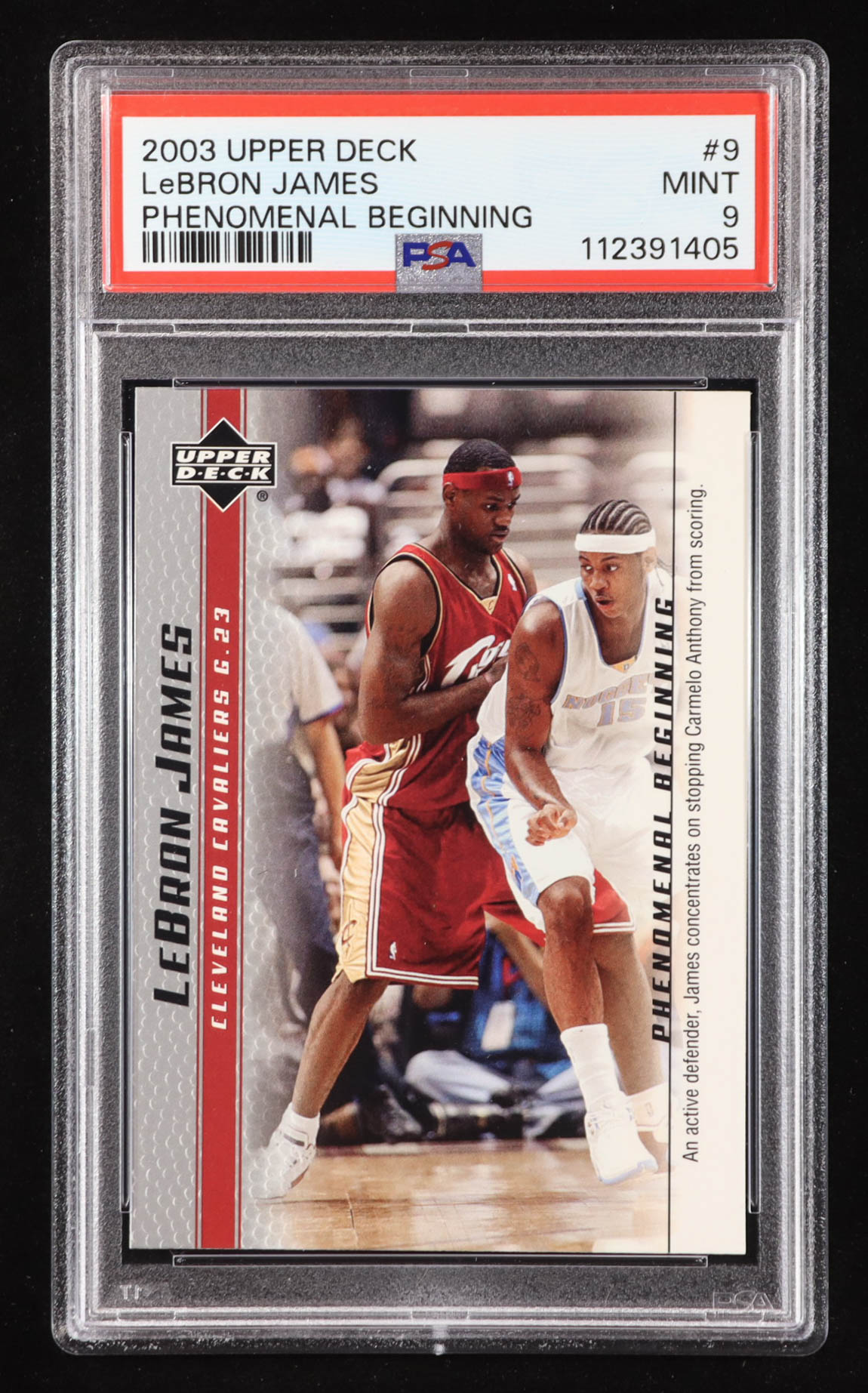 その他 2003 UD Lebron james RC PSA 9 2003 Upper Deck UD Lebron James Redemption Special PSA 9