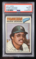 Reggie Jackson 1977 Topps Cloth Stickers #22 (PSA 8) (ST) at PristineAuction.com