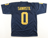 Mike Sainristil Signed Jersey Inscribed "23' Nat'l Champs" (Beckett) at PristineAuction.com