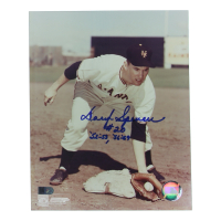 Daryl Spencer Signed Giants 8x10 Photo Inscribed "52-23, 56-59" (AIV) at PristineAuction.com