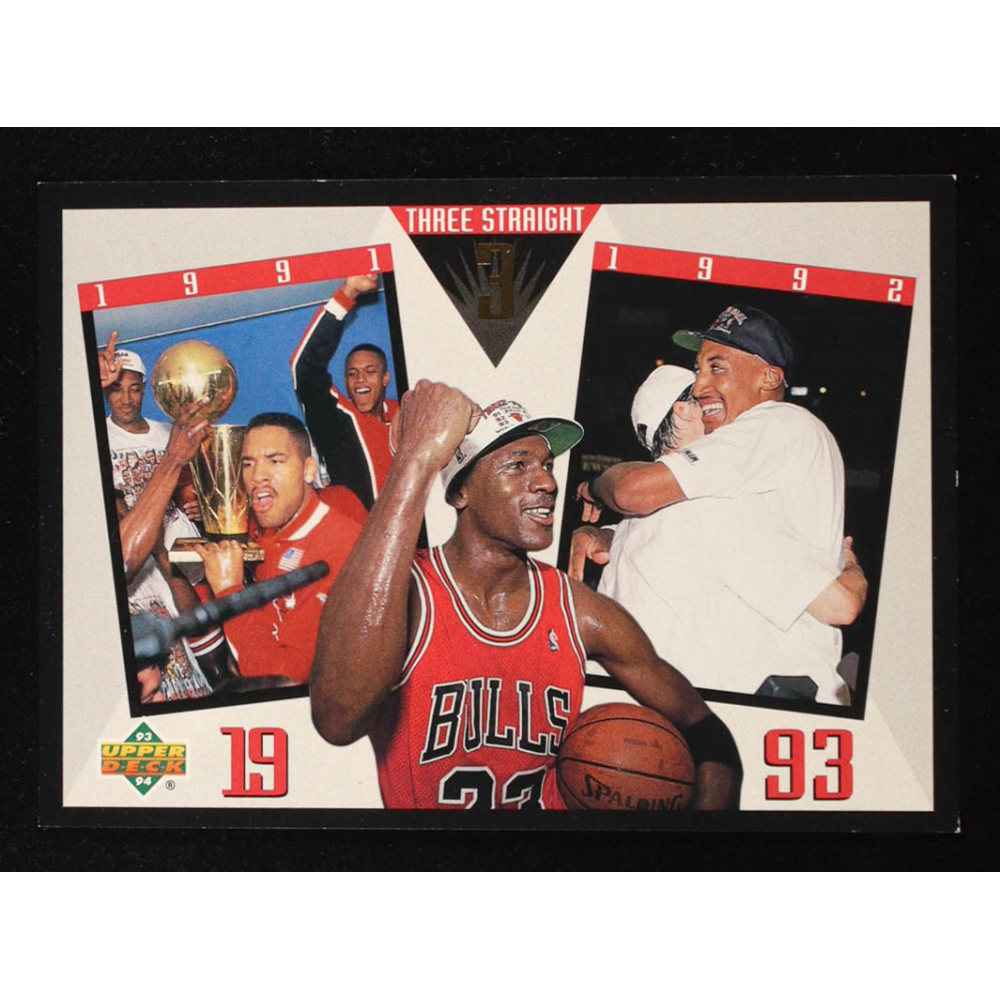 Michael Jordan 1993-94 Upper Deck Chicago Bulls Third NBA Championship #SP4 at PristineAuction.com