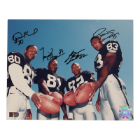 Raiders 8x10 Photo Signed By (4) Including Tim Brown & Desmond Howard (AIV) at PristineAuction.com