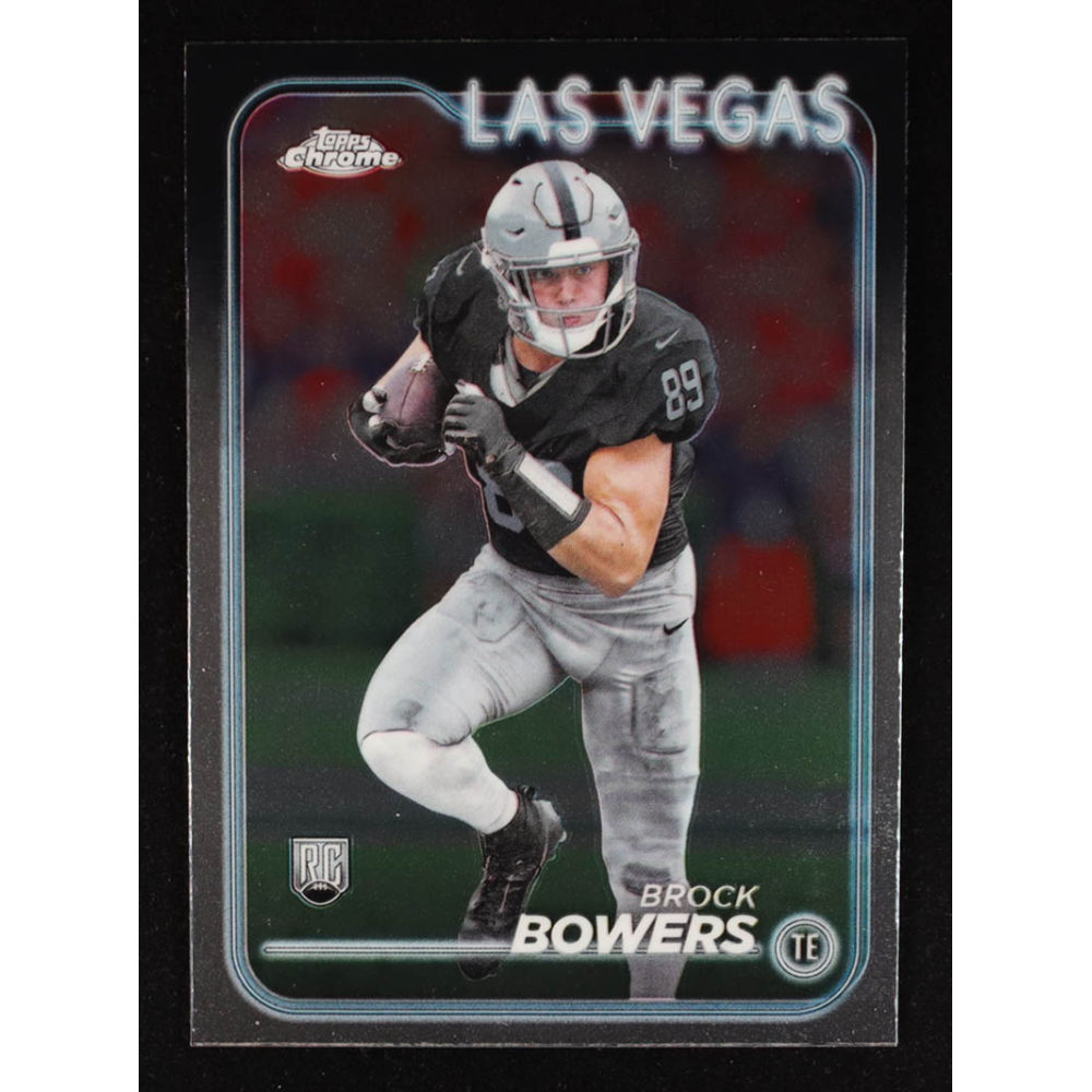 Brock Bowers 2024 Topps Chrome #207 RC at PristineAuction.com