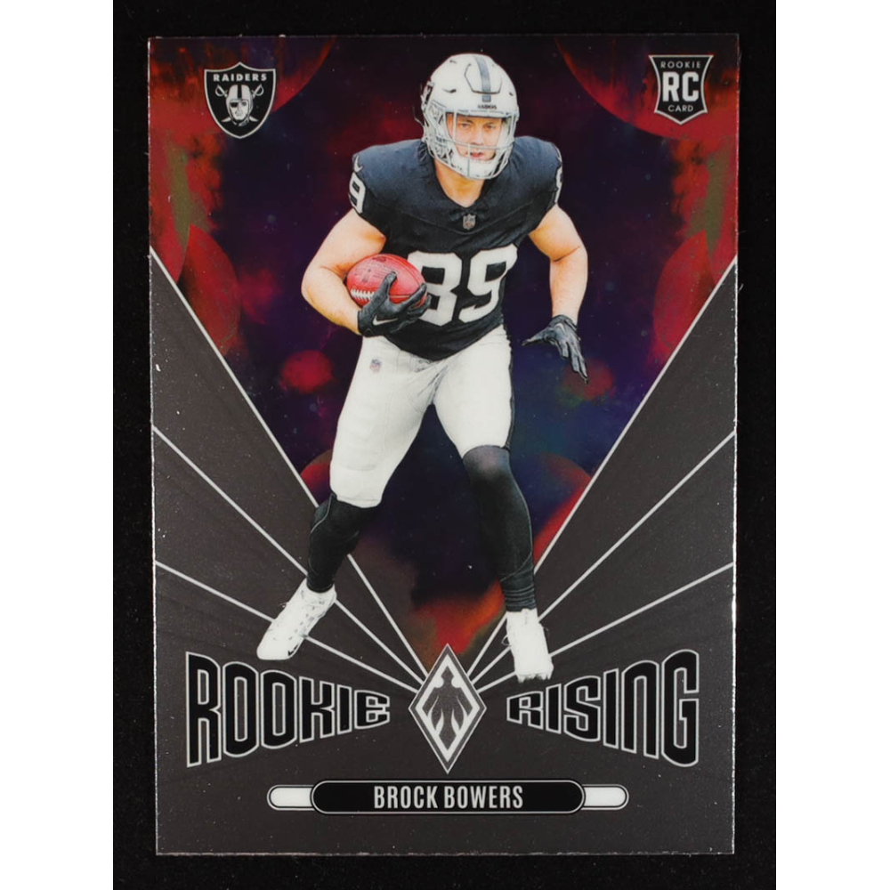 Brock Bowers 2024 Panini Phoenix Rookie Rising #48 RC at PristineAuction.com