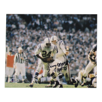Lenny Moore Signed Colts 8x10 Photo Inscribed "HOF 75" (Beckett) at PristineAuction.com