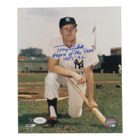Tony Kubek Signed Yankees 8x10 Photo Inscribed "Rookie Of The Year 1957 - AL" (JSA) at PristineAuction.com