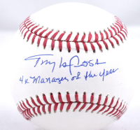 Tony La Russa Signed OML Baseball Inscribed "4X Manager of the Year" (Beckett) at PristineAuction.com