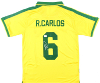 Roberto Carlos Signed Brazil National Team Nike Authentic Jersey (Beckett) at PristineAuction.com