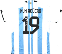 Sergio Aguero Signed Argentina FC Adidas Authentic Jersey (Beckett) at PristineAuction.com