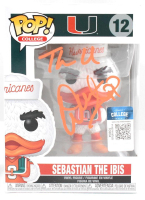 Warren Sapp Signed Miami Hurricanes #12 Sebastian The Ibis Funko Pop! Vinyl Figure Inscribed "The U" (Beckett) at PristineAuction.com