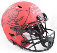 Mike Alstott Signed Buccaneers Full-Size Rave Alternate Speed Helmet Inscribed "A-Train" & "SB XXXVII Champs!" (Beckett) at PristineAuction.com
