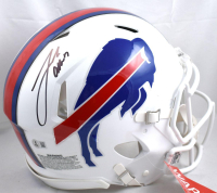 Josh Allen Signed Bills Full-Size Authentic On-Field Speed Helmet (Beckett) at PristineAuction.com