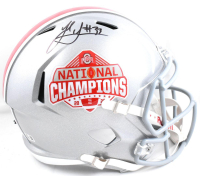 Jack Sawyer Signed Ohio State Buckeyes 2024 National Champions Logo Full-Size Speed Helmet (Beckett) at PristineAuction.com