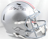 Quinshon Judkins Signed Ohio State Buckeyes Full-Size Speed Helmet Inscribed "2024 National Champs" (Beckett) at PristineAuction.com