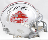 Quinshon Judkins Signed Ohio State Buckeyes 2024 National Champions Logo Speed Mini Helmet (Beckett) at PristineAuction.com