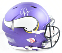 Justin Jefferson Signed Vikings Full-Size Authentic On-Field Speed Helmet (Beckett) at PristineAuction.com