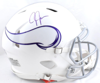 Justin Jefferson Signed Vikings Full-Size Authentic On-Field Alternate Speed Helmet (Beckett) at PristineAuction.com