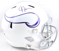 Justin Jefferson Signed Vikings Full-Size Alternate Speed Helmet (Beckett) at PristineAuction.com