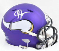 Justin Jefferson Signed Vikings Speed Mini Helmet (Beckett) at PristineAuction.com