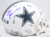 Roger Staubach Signed Cowboys Salute to Service Alternate Speed Mini Helmet (Beckett) at PristineAuction.com