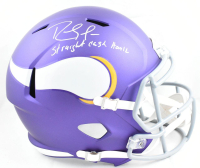 Randy Moss Signed Vikings Full-Size Speed Helmet Inscribed "Straight Cash Homie" (Beckett) at PristineAuction.com