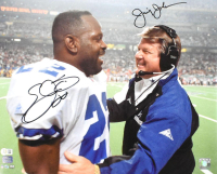 Emmitt Smith & Jimmy Johnson Signed Cowboys 16x20 Photo (Beckett) at PristineAuction.com