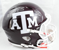 Johnny Manziel Signed Texas A&M Aggies Full-Size Authentic On-Field Speed Helmet Inscribed "'12 HT" & "Johnny F***** Football" (Beckett) at PristineAuction.com