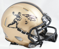 Johnny Manziel Signed Heisman Trophy Logo Speed Mini Helmet Inscribed "'12 Heisman" (Beckett) at PristineAuction.com