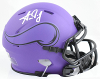 Aaron Jones Signed Vikings Rave Alternate Speed Mini Helmet (Beckett) at PristineAuction.com
