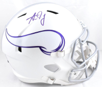 Aaron Jones Signed Vikings Full-Size Alternate Speed Helmet (Beckett) at PristineAuction.com