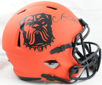 Nick Chubb Signed Browns Full-Size Rave Alternate Speed Helmet (Beckett) at PristineAuction.com