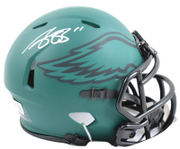 AJ Brown Signed Eagles Rave Alternate Speed Mini Helmet (Beckett) at PristineAuction.com