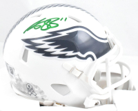 AJ Brown Signed Eagles Salute to Service Alternate Speed Mini Helmet (Beckett) at PristineAuction.com