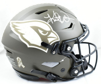Kurt Warner Signed Cardinals Full-Size Authentic On-Field Salute to Service Alternate Speed Helmet (Beckett) at PristineAuction.com
