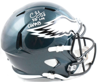 CJ Gardner-Johnson Signed Eagles Full-Size Speed Helmet Inscribed "SB LIX Champs" (Beckett) at PristineAuction.com