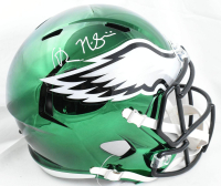Nick Sirianni & Howie Roseman Signed Eagles Full-Size Chrome Alternate Speed Helmet (Beckett) at PristineAuction.com