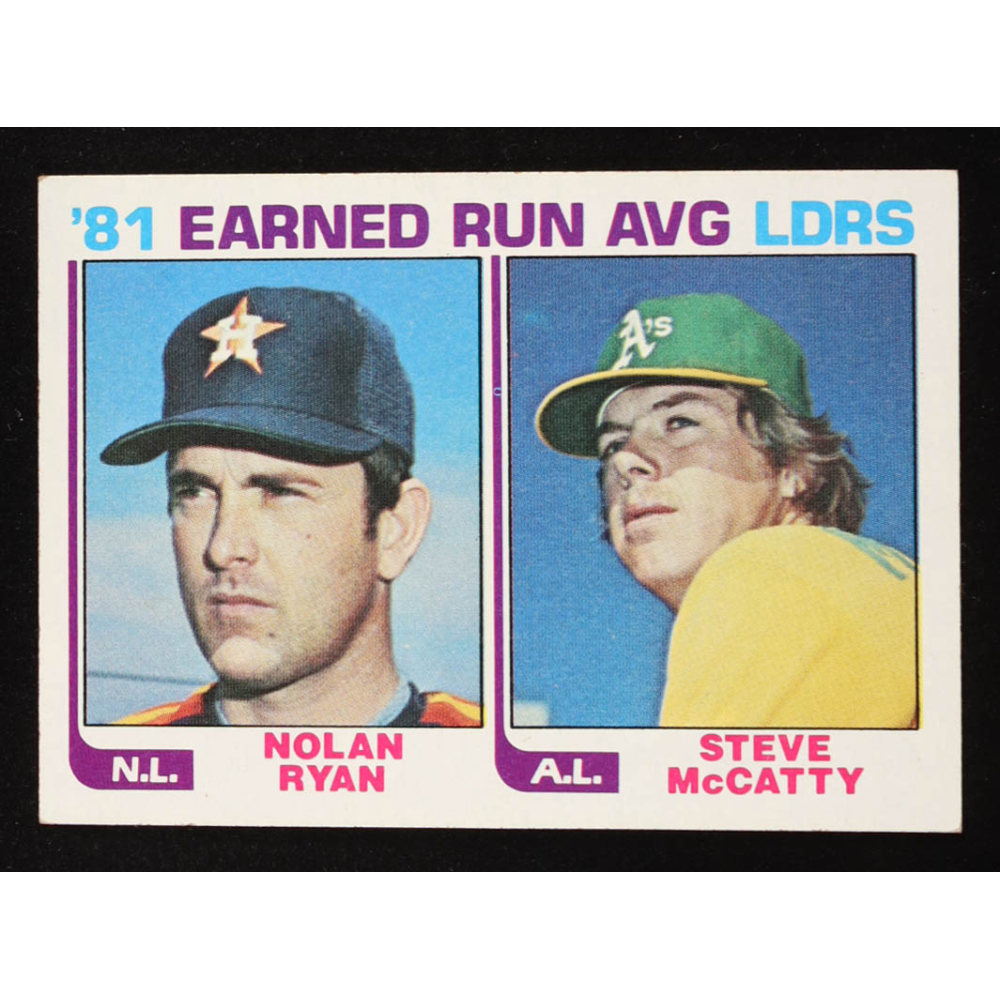 Nolan Ryan / Steve McCatty 1982 Topps #167 LL at PristineAuction.com