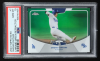 Shohei Ohtani 2024 Topps 50/50 Ohtani Chrome Green Refractors #7 #31/99 (PSA 10) at PristineAuction.com