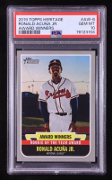 Ronald Acuna Jr. 2019 Topps Heritage Award Winners #AW6 RC (PSA 10) at PristineAuction.com