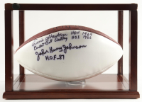 Ernie Stautner, "Bullet" Bill Dudley & John Henry Johnson Signed Official NFL Game Ball With Display Case & Hall of Fame Induction Inscriptions (JSA) at PristineAuction.com