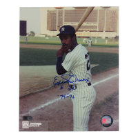 Elliott Maddox Signed Yankees 8x10 Photo Inscribed "'74-'76" (AIV) at PristineAuction.com