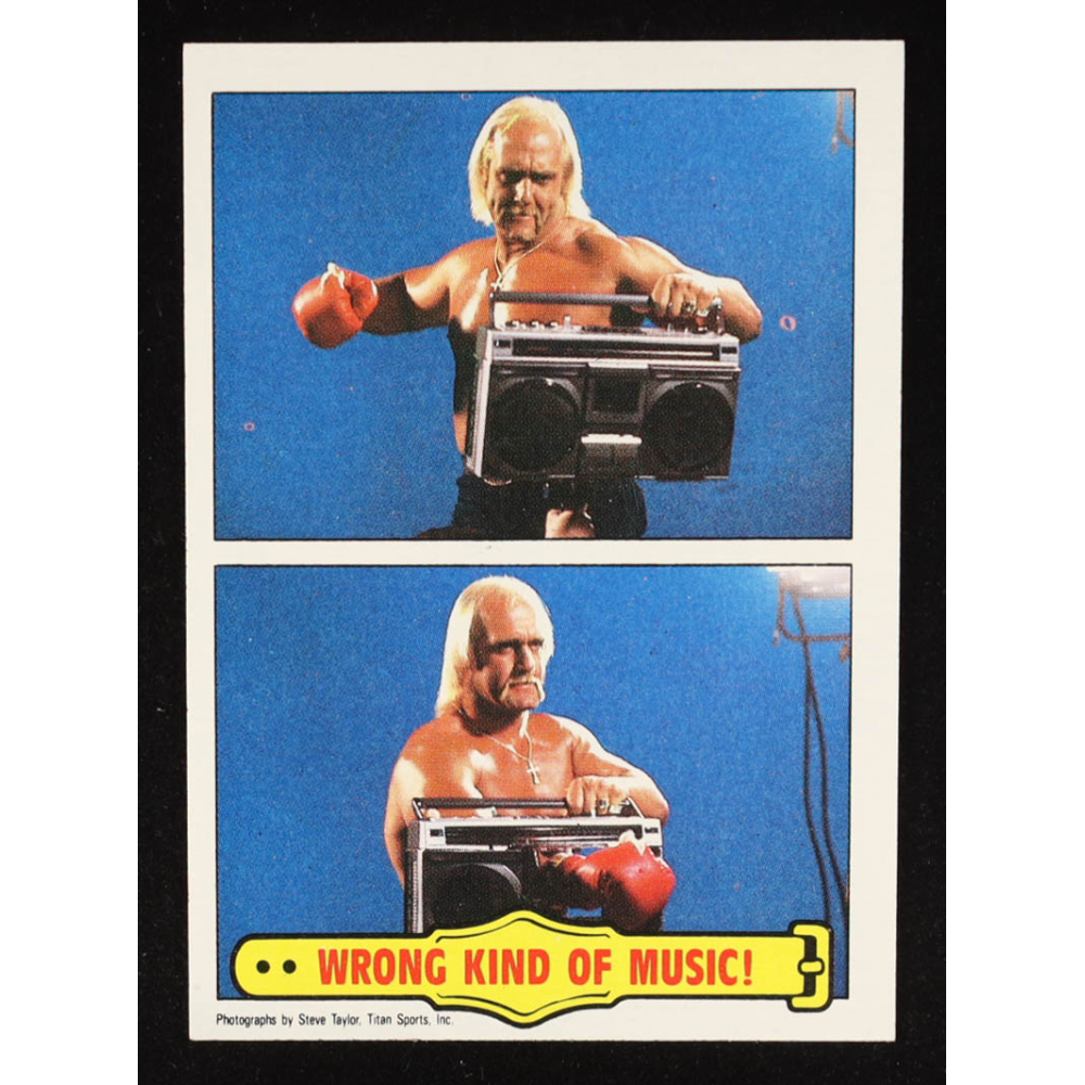 Hulk Hogan 1985 Topps WWF Wrong Kind of Music! RA #56 at PristineAuction.com