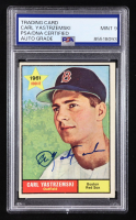 Carl Yastrzemski Signed 1961 Topps #287 RC (PSA | Auto 9) at PristineAuction.com